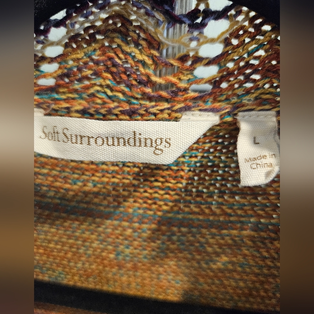 Soft Surroundings Multicolor Knit Cardigan - Picture 2 of 3